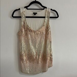 Sequin Embellished Sleeveless Top